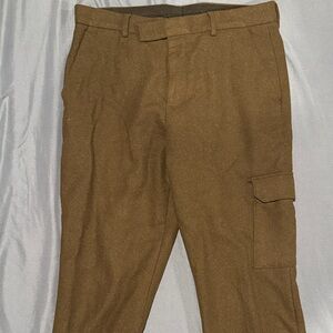 Green Cargo style dress Pants for Men